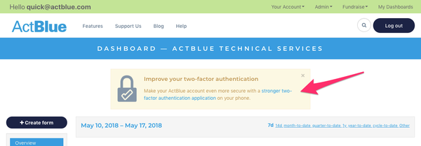 2FA Message